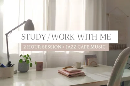 2 HOUR STUDY / WORK WITH ME | Jazz Café Music | 50/10 Pomodoro